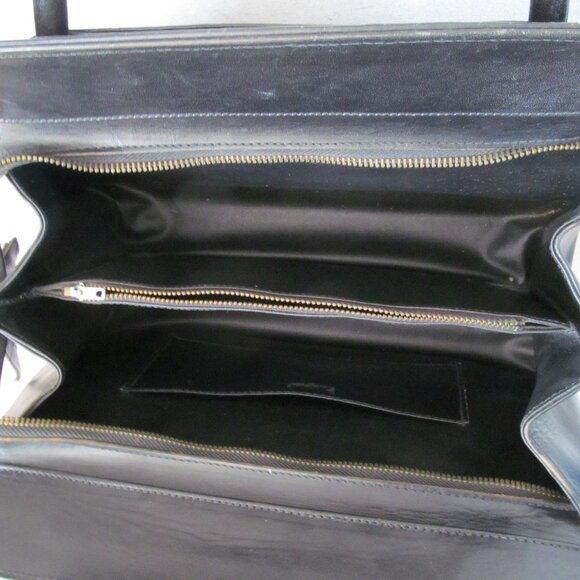 Vintage black tooled leather handbag Mont-Abur Made in Mexico - Picture 2 of 8